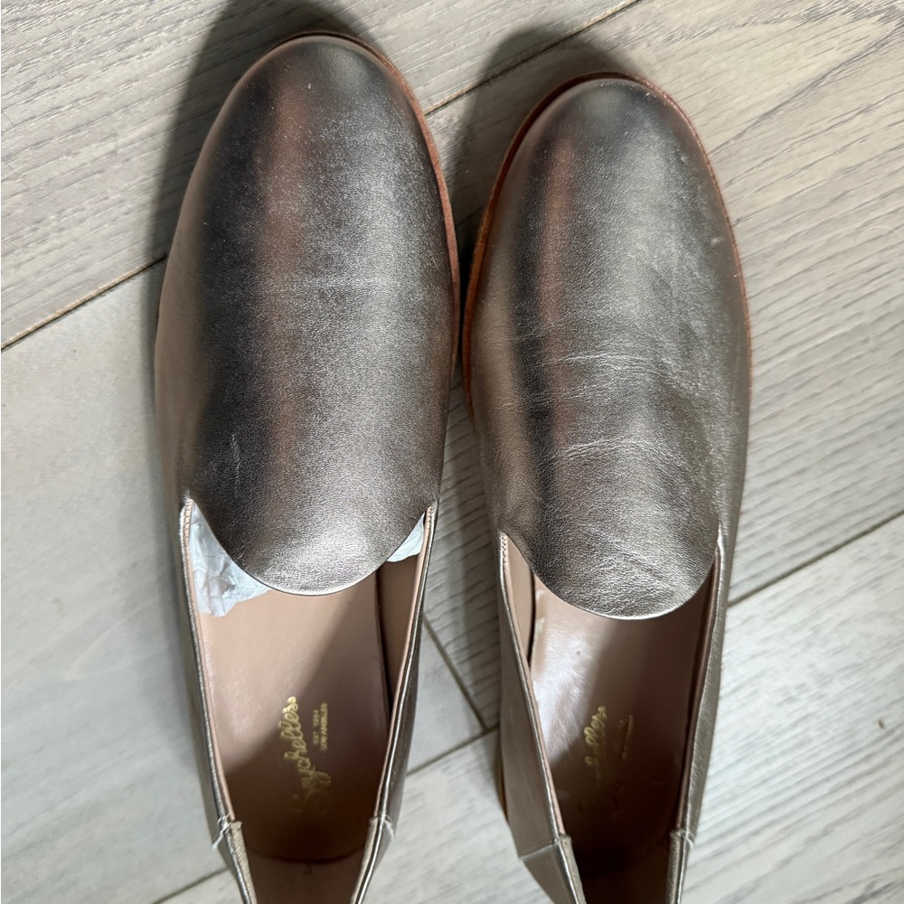 Seychelles Shimmering Gold Slip-Ons
